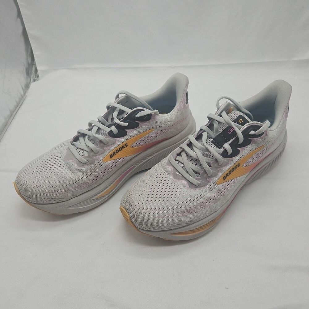 Brooks Sneakers Womens 10 D Wide Ghost 17 1204311D070 Gray Running Athletic Shoe